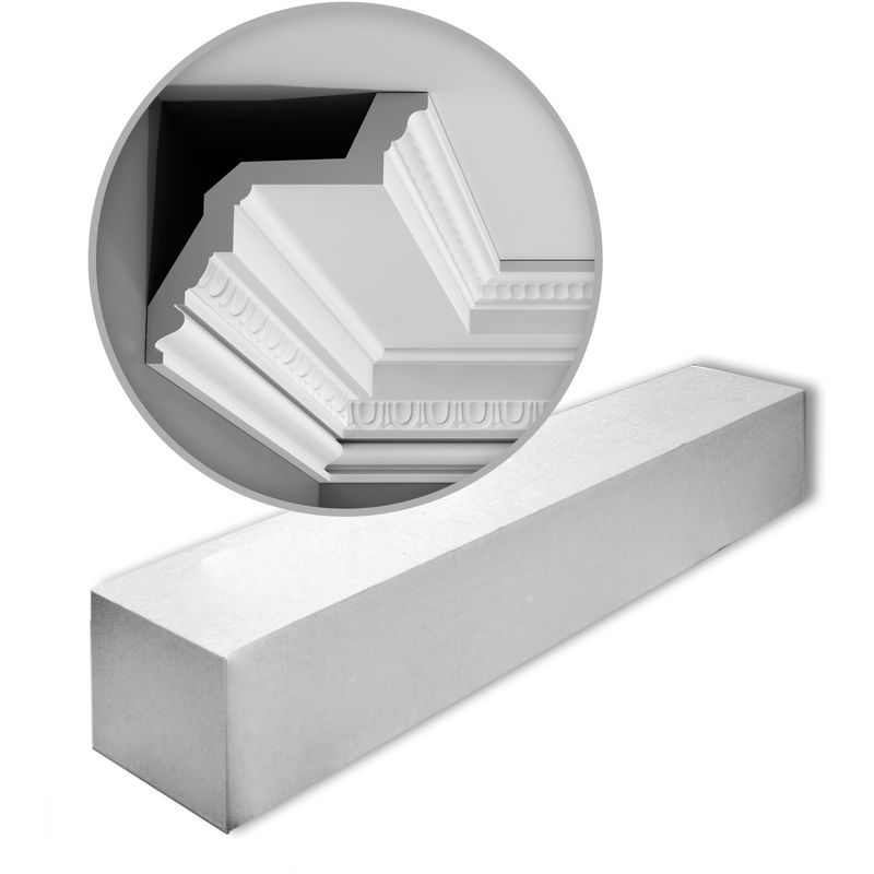 1 Box 12 pieces Cornices Mouldings 24 m Orac Decor C307 luxxus - white