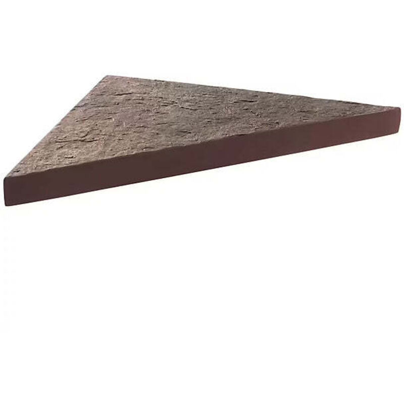 U-tile - Etagère d'angle en pierre naturelle - 24 x 24 cm x 2,4 cm d'épaisseur - ardoise