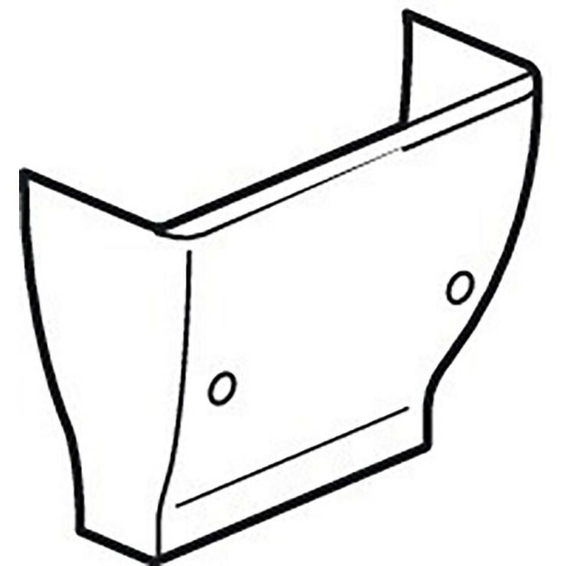 Cornet d'épanouissement pour gtl universelle Viadis 250x65mm pour tableau 13 modules blanc Artic (16702)