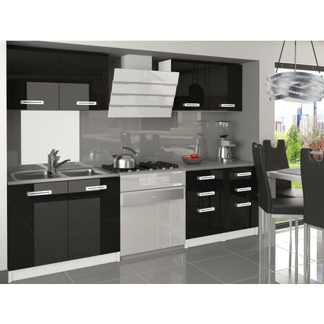 NOORA Cocina Completa Modular + Lineal L 180 cm 6 piezas Encimera INCLUIDO  Juego de muebles de cocina