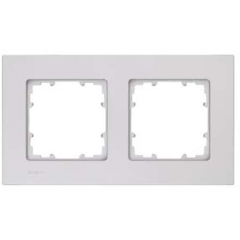 Cornice 2 elementi 161x90mm in alluminio metallizzato  Siemens Delta MIRO 5TG11121