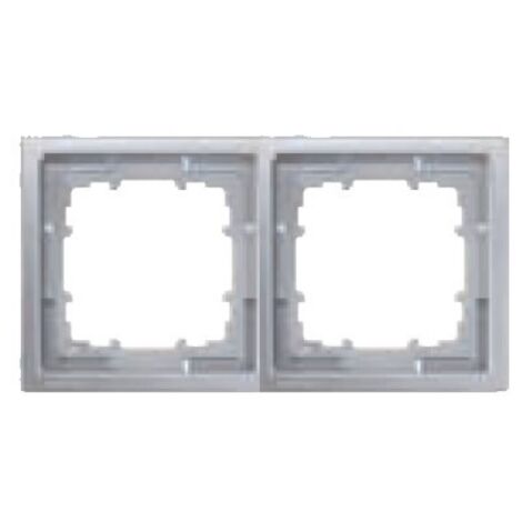 Cornice 2 elementi Siemens Delta Style METAL PLATINUM 5TG13221