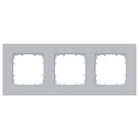 Cornice 3 elementi 232x90mm in alluminio metallizzato  Siemens Delta MIRO 5TG11131