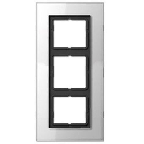 Cornice 3 elementi LS PLUS vetro satinato bianco alp JUNG LSP 983 GL WW