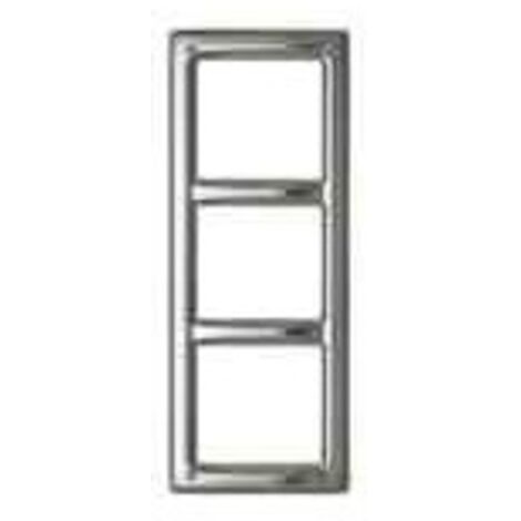 Cornice 3Moduli K-Steel Lucida Acciaio Inox ( URMET cod. 1155/93 )
