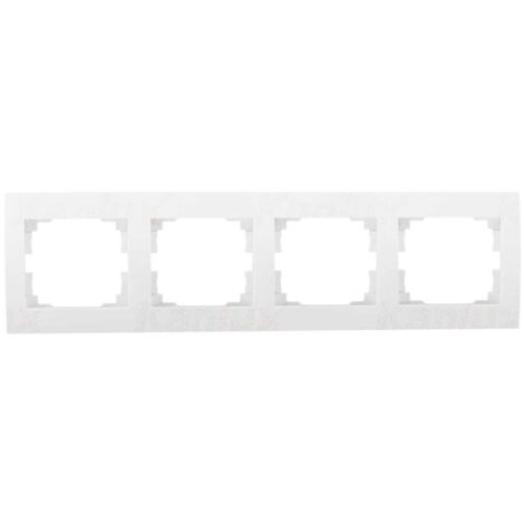 Cornice 4 posti orizzontale LOGI bianca Kanlux 25120
