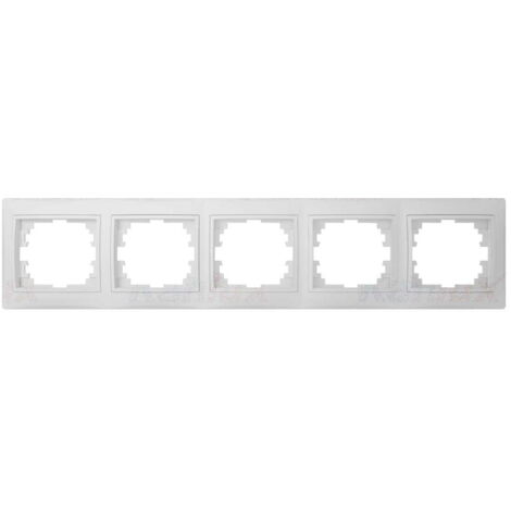 Cornice 5 posti orizzontale DOMO bianca Kanlux 24766