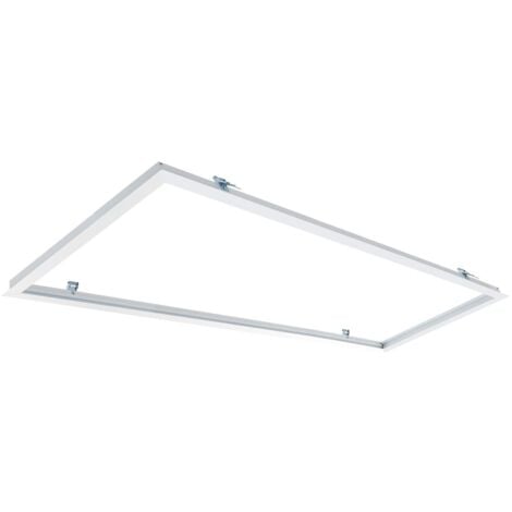 LEDKIA Cornice a Incasso per Pannelli LED 120x30 cm Bianco