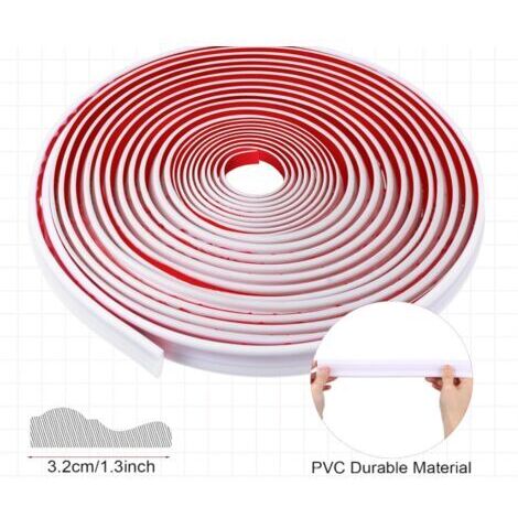 Cornice adesiva per sedie - 3 m - Pannello flessibile per pareti - Modanatura autoadesiva per la decorazione della casa - Protezione per pareti - Bordatura per mobili - Cornice per specchi