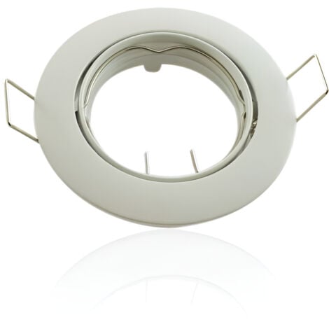 Cornice bianca orientabile rotonda