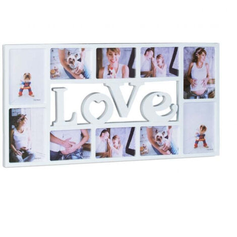 Cornice collage LOVE per 10 foto