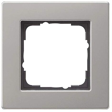 Cornice copriforo Gira 0211335 acciaio inox design piatto IP20