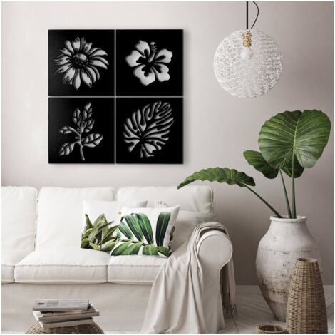 Cornice decorativa 40x40 cm natura colore nero