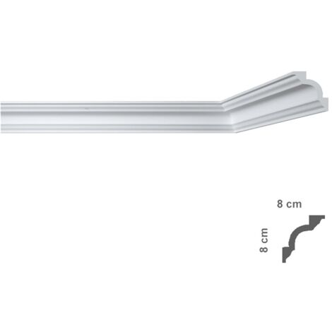 Cornice decorativa per soffitto mod. 'i780' - mm. 80x80 - 50 pz