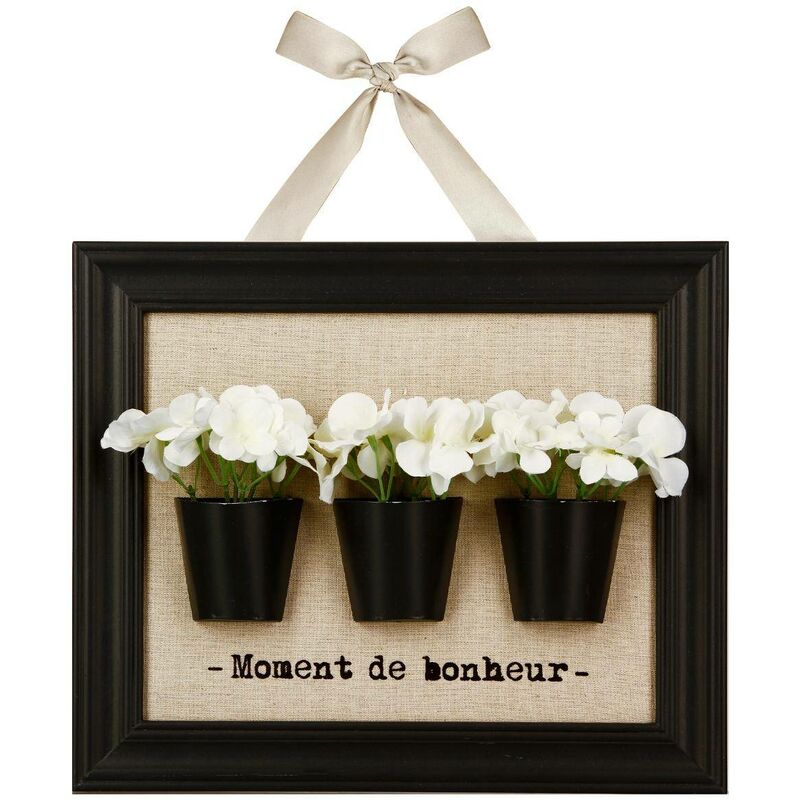 Image of Cornice decorativa 3D Flowers 32x38cm - Grigio Atmosphera Créateur D'intérieur