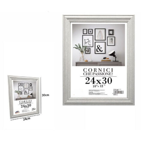 Cornice For Fotographic Tele Poster Portafoto 24x30cm Model Silver 71620