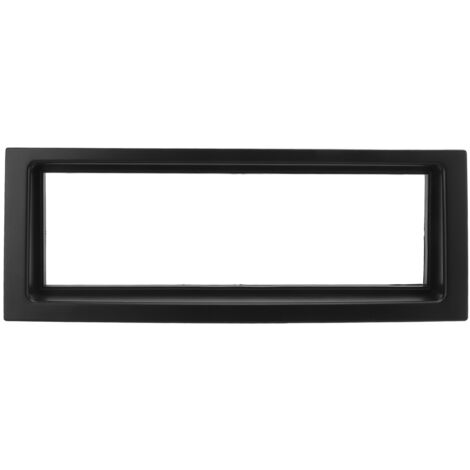 Cornice generica per autoradio stereo, mascherina nera doppio DIN plug and play per cruscotto, ideale per la decorazione dell'auto.