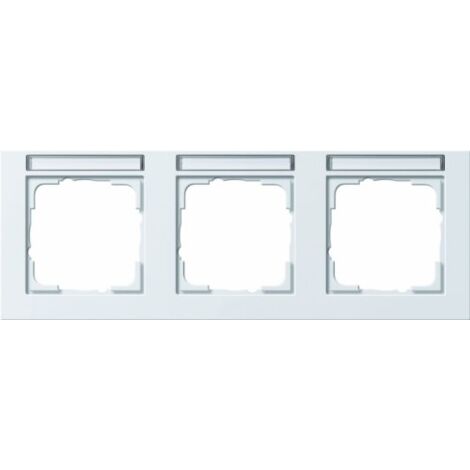 Cornice interruttore Gira 109329 senza viti termoplastica 3 moduli