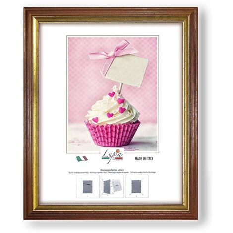 Cornice Lupia brun legno 13 x 18 cm
