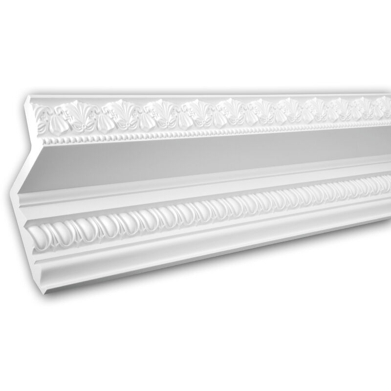 Cornice Moulding 150137F Profhome Flexible Moulding Coving Cornice Crown Moulding timeless classic design white 2 m