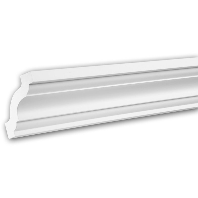 Cornice Moulding 150141 Profhome Decor ative Moulding Crown Moulding Coving Cornice Neo-Classicism style white 2 m - white