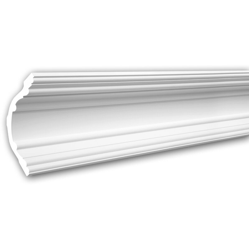 Cornice Moulding 150168F Profhome Flexible Moulding Coving Cornice Crown Moulding Neo-Classicism style white 2 m