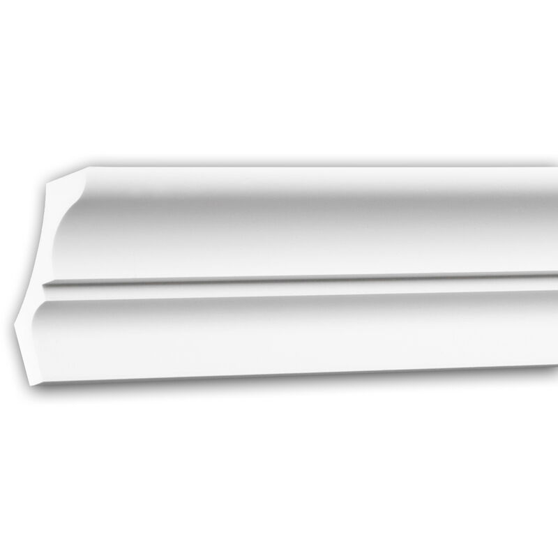 Profhome Decor - Cornice Moulding 150173F Profhome Flexible Moulding Coving Cornice Crown Moulding Neo-Classicism style white 2 m - white