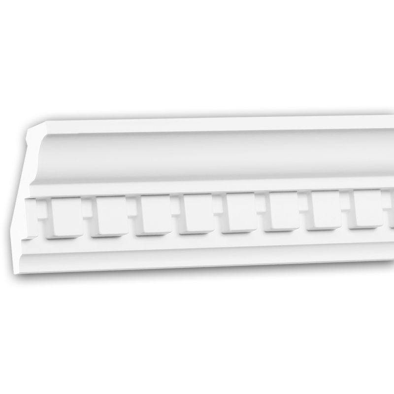 Cornice Moulding 150196 Profhome Decor ative Moulding Crown Moulding Coving Cornice Neo-Classicism style white 2 m - white