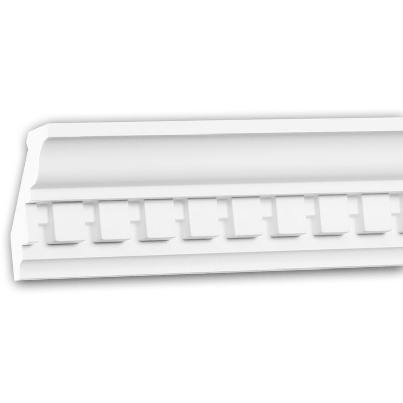 Profhome Decor - Cornice Moulding 150196F Profhome Flexible Moulding Coving Cornice Crown Moulding Neo-Classicism style white 2 m - white