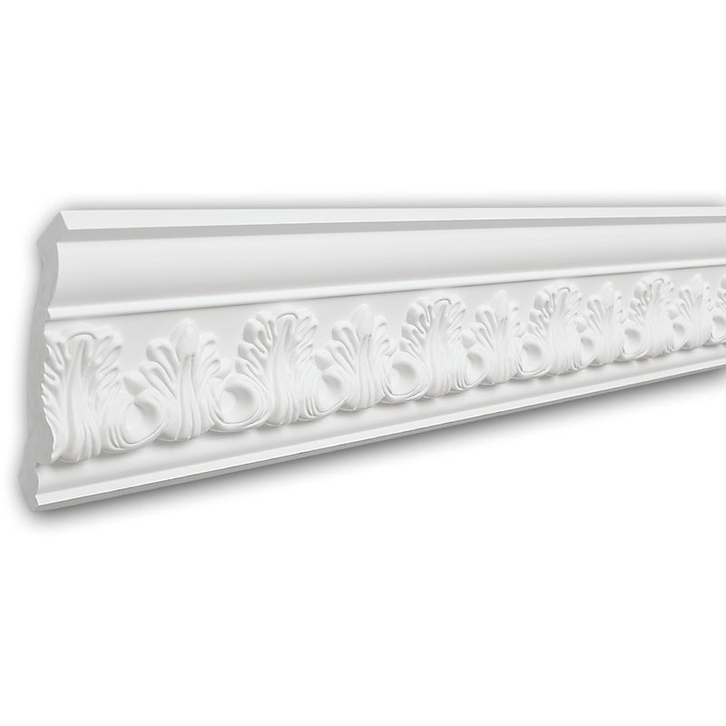 Cornice Moulding 150198 Profhome Decor ative Moulding Crown Moulding Coving Cornice Neo-Classicism style white 2 m - white