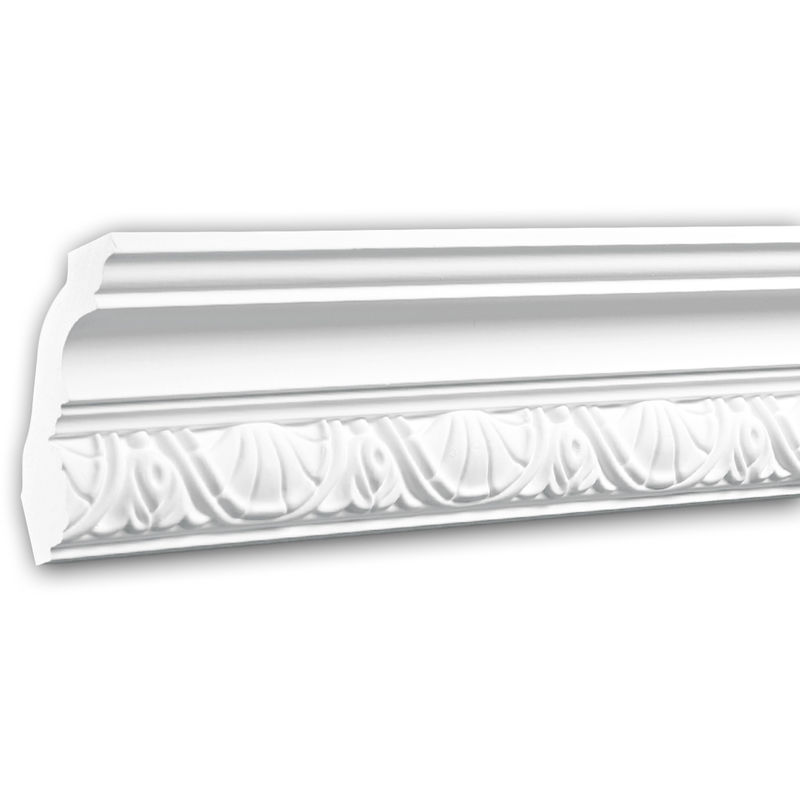 Profhome Decor - Cornice Moulding 150251 ative Moulding Crown Moulding Coving Cornice timeless classic design white 2 m - white