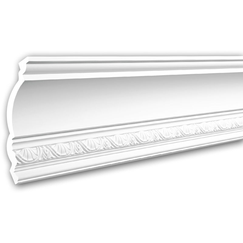 Profhome Decor - Cornice Moulding 150256 ative Moulding Crown Moulding Coving Cornice Neo-Classicism style white 2 m - white