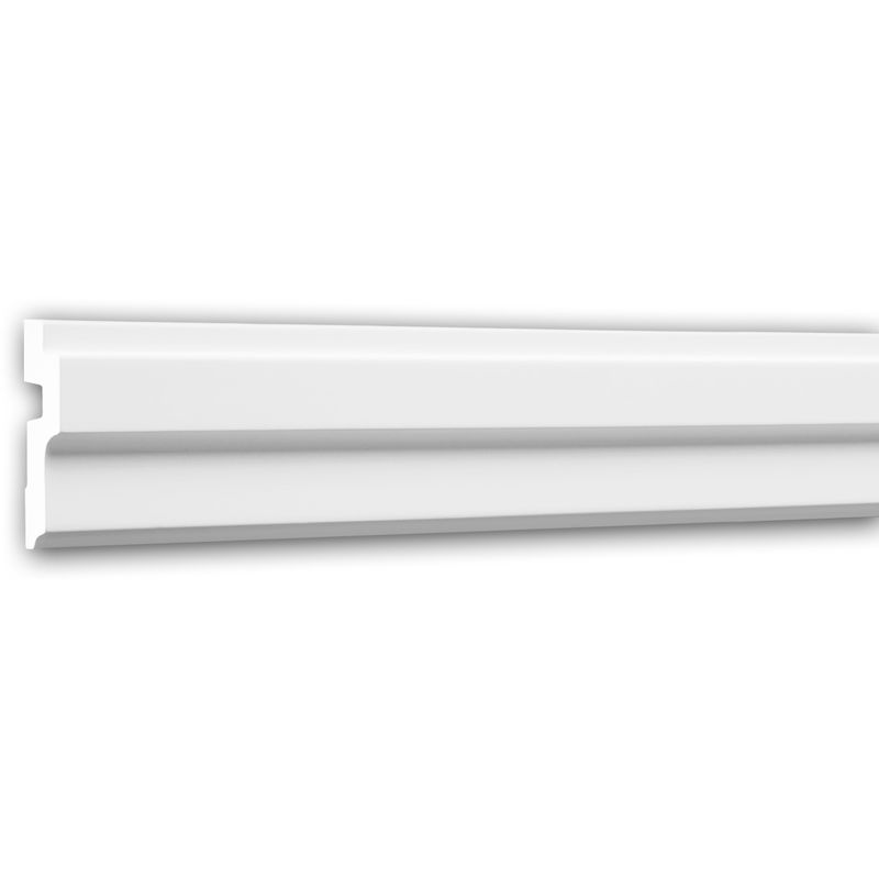 Profhome Decor - Cornice Moulding 150266 ative Moulding Crown Moulding Coving Cornice contemporary design white 2 m - white