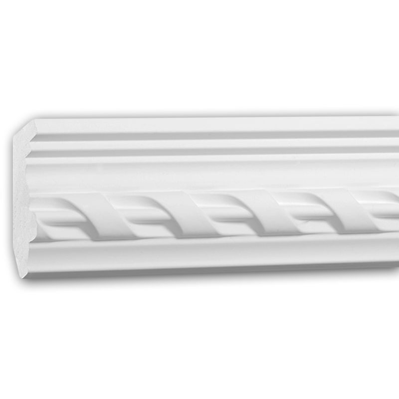 Cornice Moulding 150289 Profhome Decor ative Moulding Crown Moulding Coving Cornice Neo-Empire style white 2 m - white