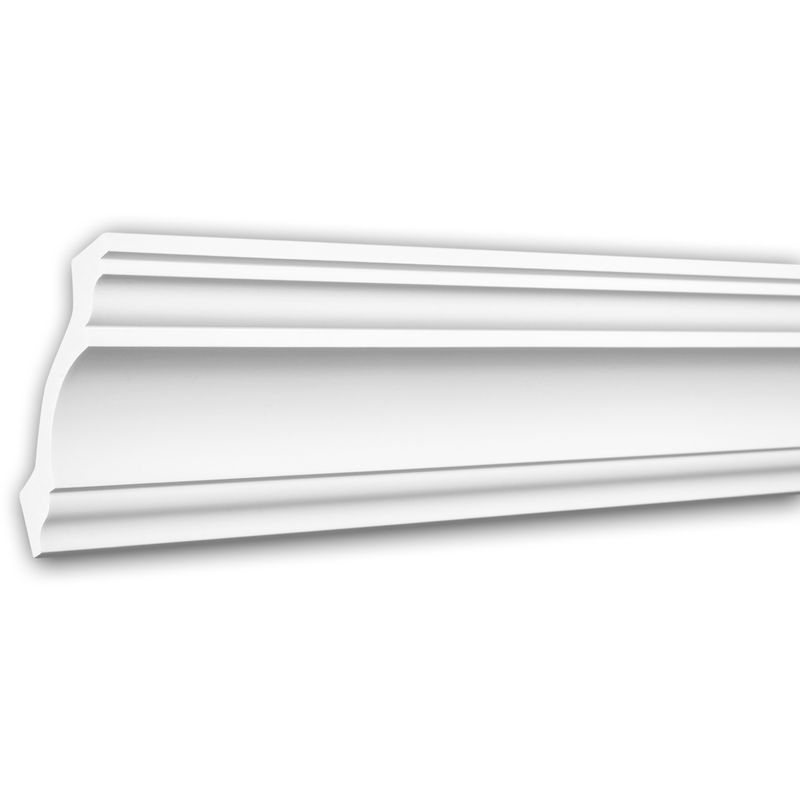 Profhome Decor - Cornice Moulding 650113 ative Moulding Crown Moulding Coving Cornice Neo-Classicism style white 2 m