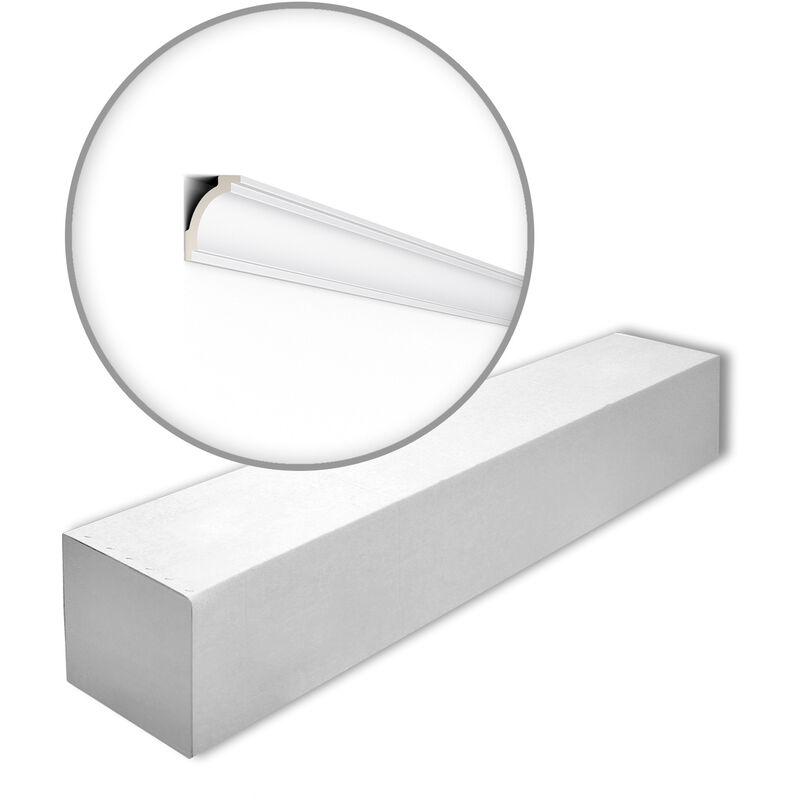 NMC - Z16-box arstyl Noel Marquet 1 Box 24 pieces Cornice moulding Moulding for indirect lighting timeless classic design white 48 m - white