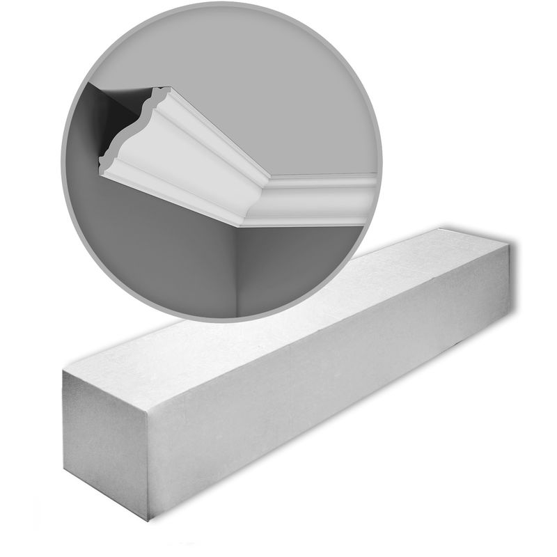 Orac - Decor CX177-box axxent 1 Box 28 pieces Cornice mouldings 56 m - white