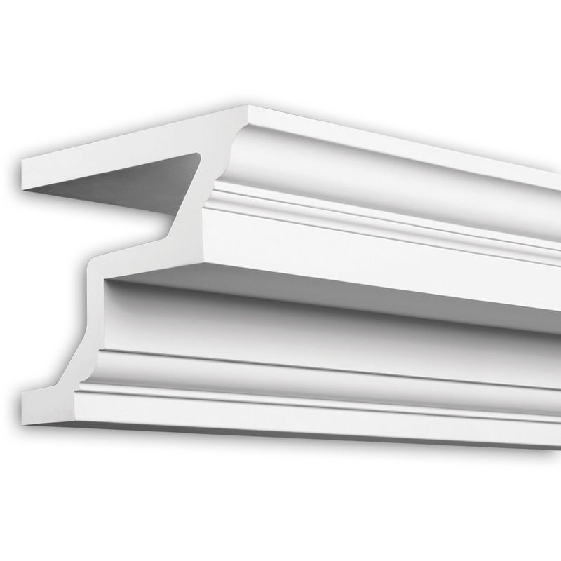 Cornice moulding Profhome 432101 Facade profile Decorative moulding Neo-Classicism style white 2 m