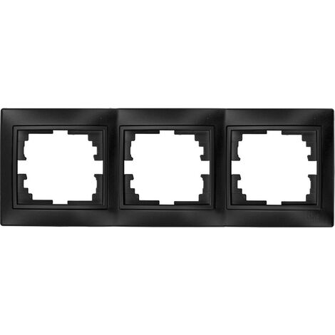 Cornice orizzontale per 3 elementi in grafite 225x81x10mm SOLERA ERP73NGU