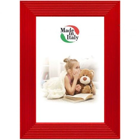 CORNICE P/QUADRI LOOK ROSSO 30X40 CM 14 PZ