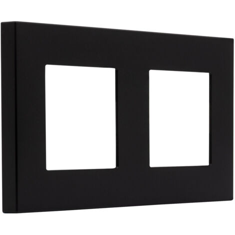 Cornice PC 2 Moduli Modern Nero per Interruttore Modern