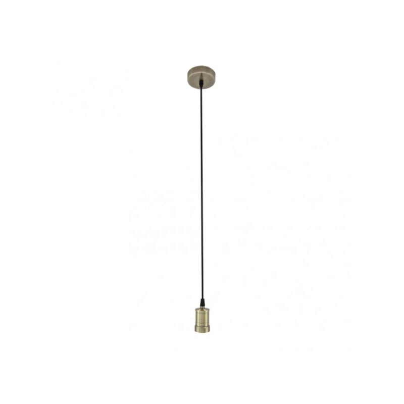 Image of Fabrilamp - Montatura a sospensione de soffitto 'Puja' regolabile in altezza E27 (220/240 v) IP20 de metallo color cuoio