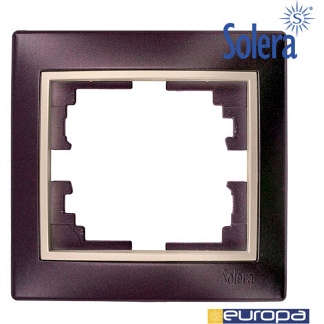 Cornice per 1 Elemento Cornice Nera e Anello Perla 83x81x10mm Serie Europa Solera ERP71NU