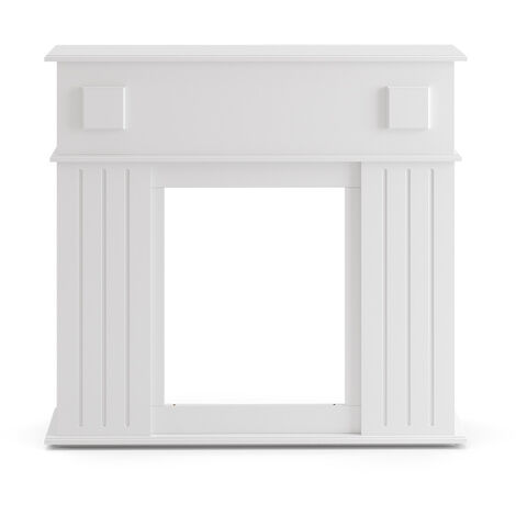 Cornice per caminetto , Bianco, 109 x 100 cm, Vicco