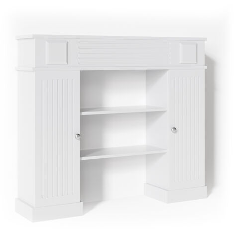 Cornice per caminetto , Bianco, 119.5 x 103 cm, Vicco