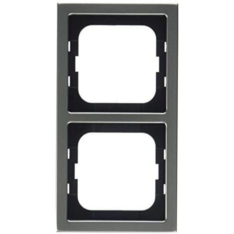 Cornice per interruttore Busch-Jaeger 1722-866K acciaio inox 2 moduli