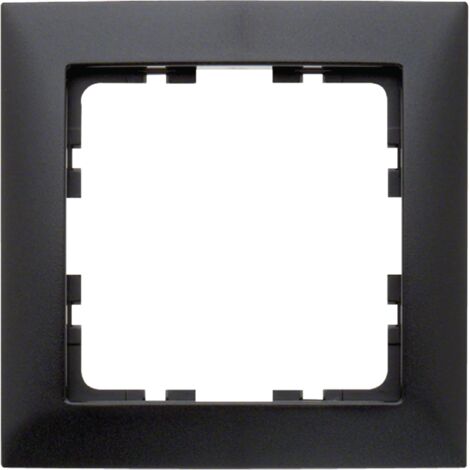 Cornice per meccanismo a 1 elemento della serie “Berker S1” IP20 80,5x80,5x9,5mm colore antracite opaco