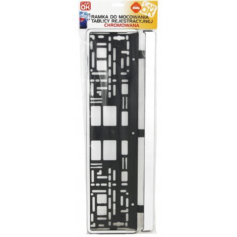 Cornice per targa cromata universale