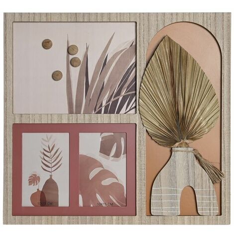 Quadro Portafoto con Mollette DKD Home Decor Sweet Dreams Legno Legno MDF  40 x 40 x