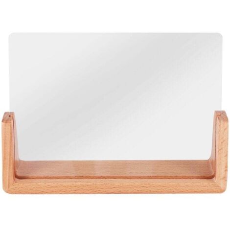Cornice portafoto in acrilico a forma di U in legno massello per ufficio/camera da letto - 7 pollici